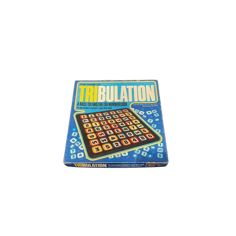 VINTAGE The Game of Tribulation Whitman 1981 Number Code Pattern